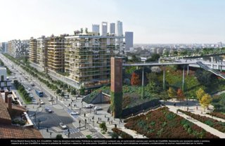 Recreación Madrid Nuevo Norte en el área de Malmea-San Roque-Tres Olivos