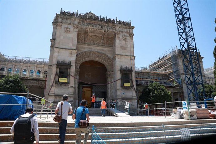 Archivo - Vista general del Museo Arqueológico en obras, en foto de archivo.