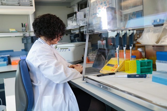 Archivo - Imagen de una mujer investigadora en un laboratorio.