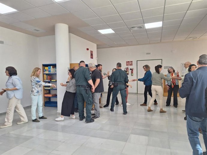 Profesionales sanitarios en un curso contra agresiones en Villamartín (Cádiz)