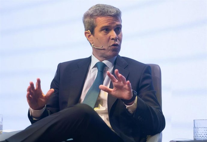 Archivo - El presidente de Philip Morris Spain, Daniel Cuevas, interviene durante el encuentro Informativo de Europa Press 'Transformación de las Industrias', en el Auditorio "Meeting Place", a 11 de diciembre de 2023, en Madrid (España).