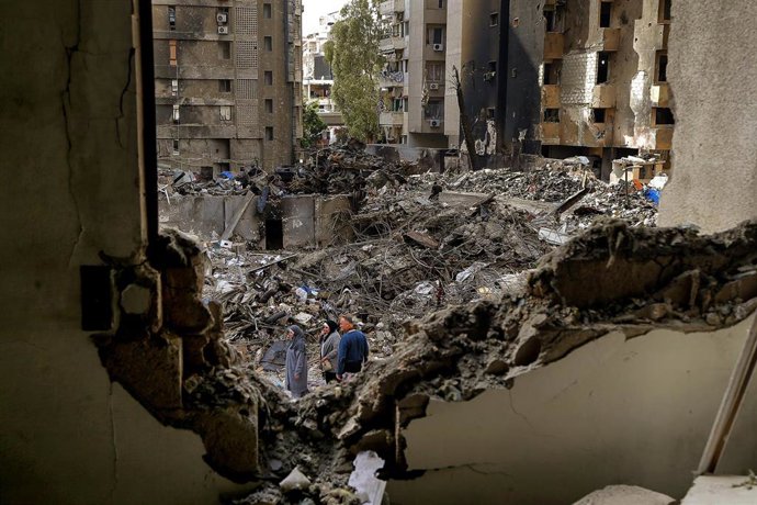 Efectos de los ataques de Israel contra la capital libanesa, Beirut