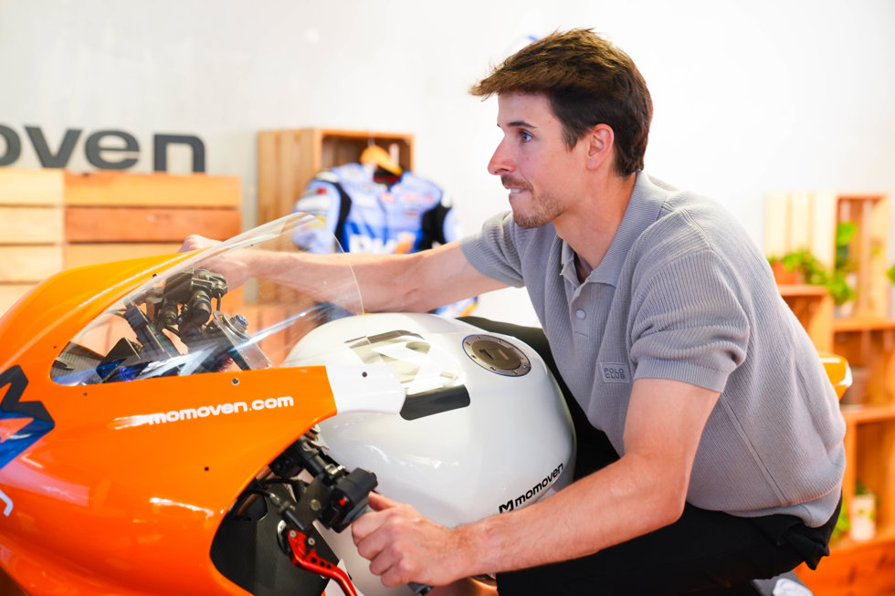 El piloto de MotoGP Álex Márquez (Ducati), en un evento de su patrocinador Momoven.