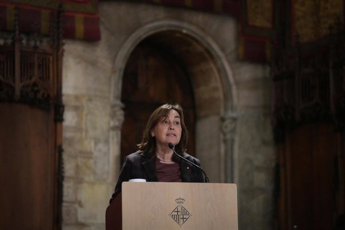 Paneque durante su intervención en la inauguración del Any Cerdà.