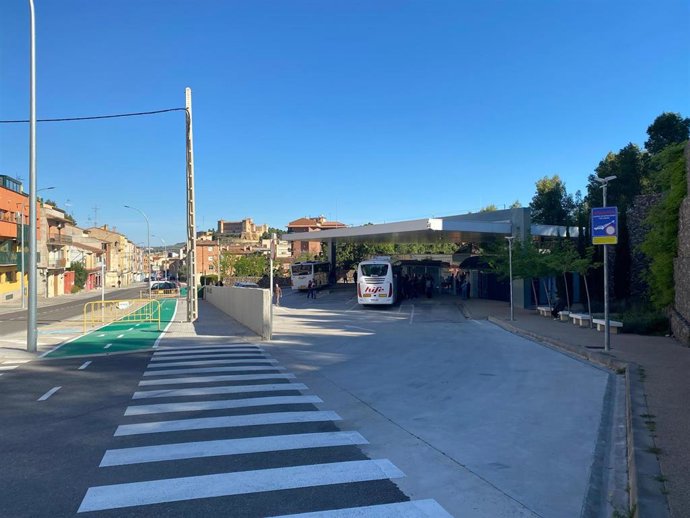 Entorno de la Estación de Autobuses de Alcañiz (Teruel).