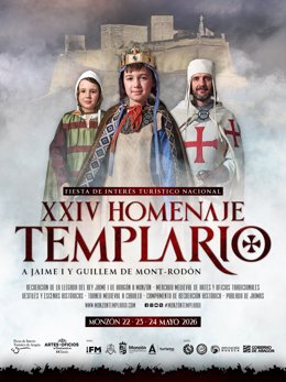 Cartel del XXIV Homenaje Templario de Monzón.
