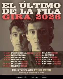 Cartel de la gira de regreso de El Último de la Fila