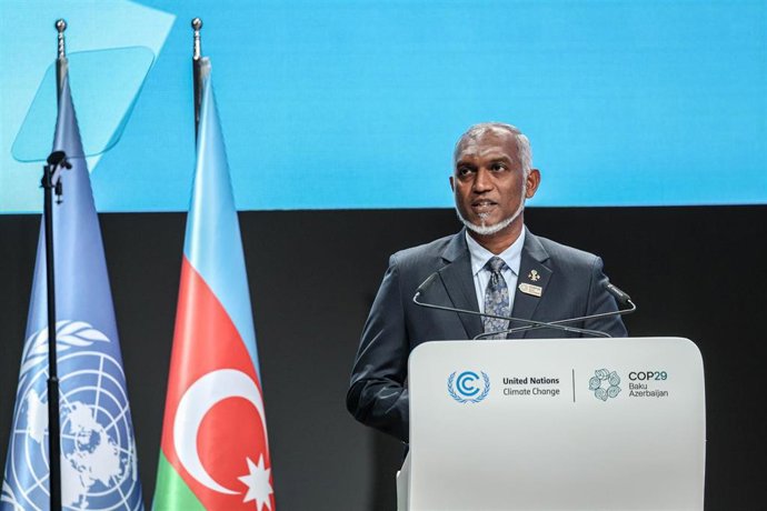 Archivo - El presidente de Maldivas, Mohamed Muizzu