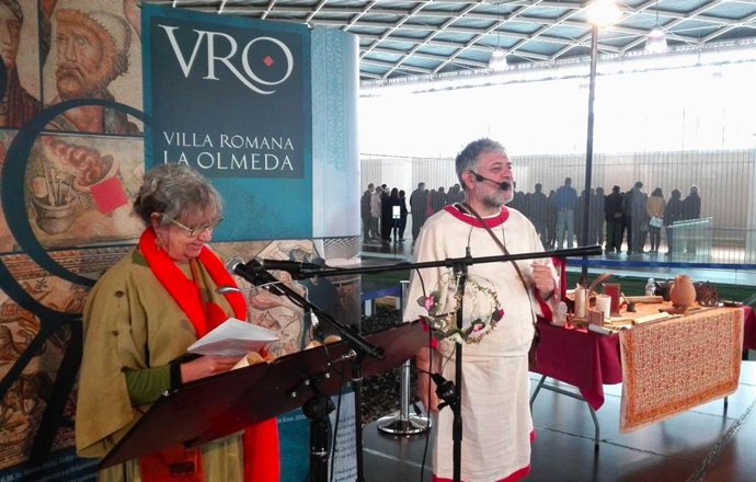 Imagen de un evento en la Villa Romana de La Olmeda.