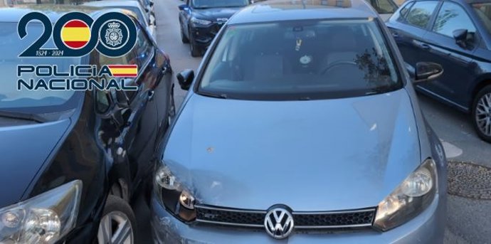 Vehículos implicados en el incidente con un conductor bebido.