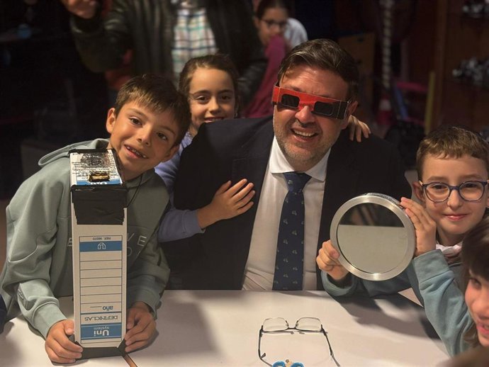 El consejero de Educación, Cultura y Deportes, Amador Pastor, durante el acto.
