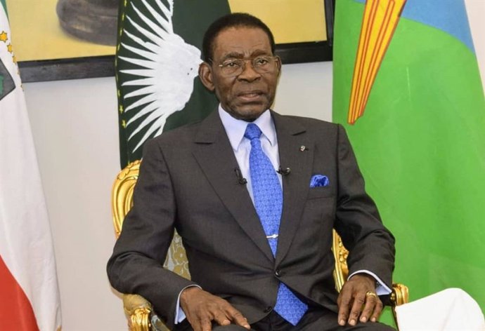 Archivo - El pesidente de Guinea Ecuatorial, Teodoro Obiang Nguema Mbasogo
