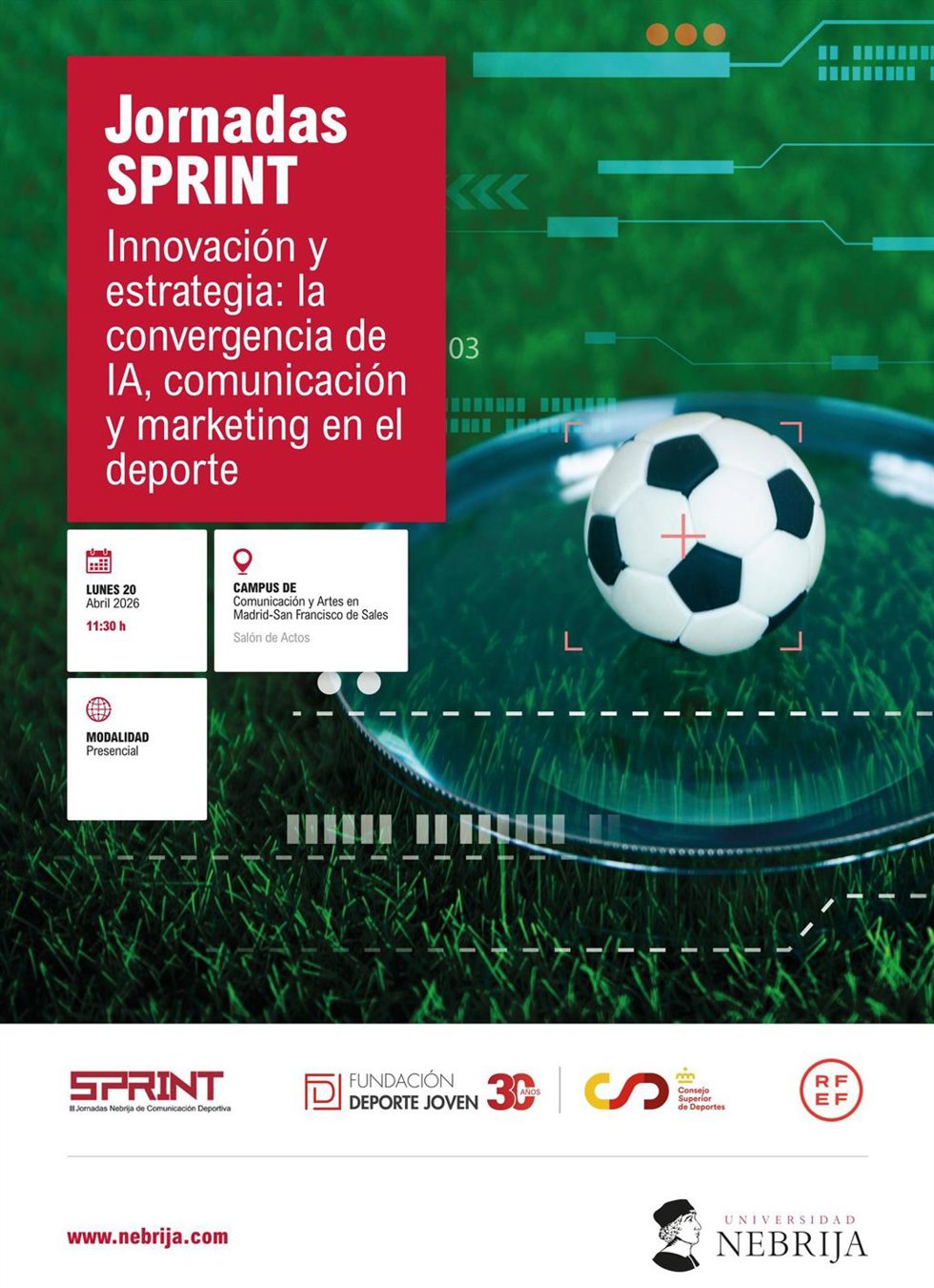 El presidente del CSD, José Manuel Rodríguez Uribes, participará en las III Jornadas Nebrija de Comunicación Deportiva.