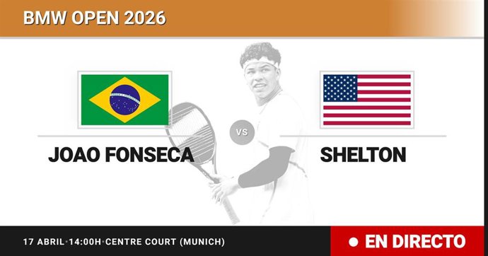 Joao Fonseca - Ben Shelton: resumen y estadísticas del partido de Cuartos de final de BMW Open