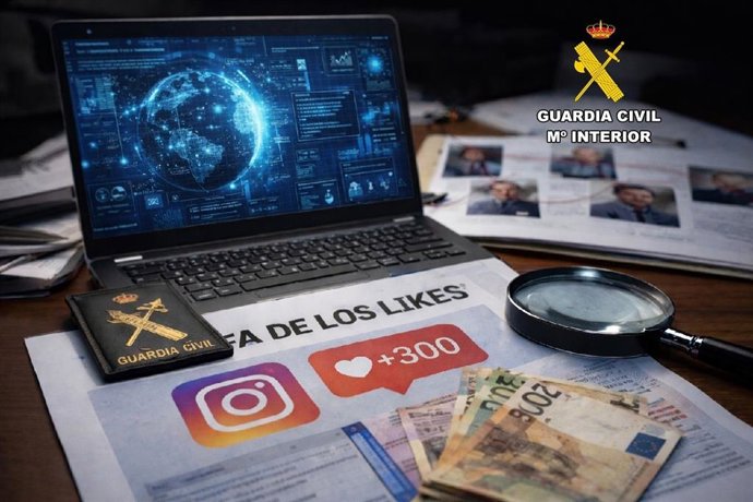 La Guardia Civil ha detenido a cinco personas como presuntos autores de la estafa de los likes, ofrecer trabajos bien remunerados a cambio de ir pidiendo cantidades de dinero a sus víctimas.