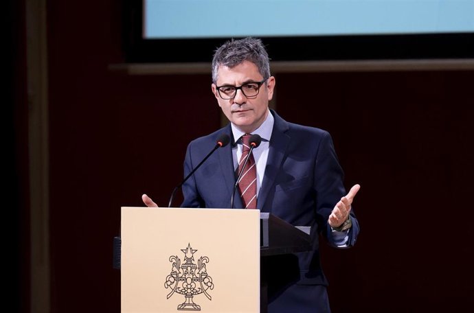 El ministro de la Presidencia, Justicia y Relaciones con las Cortes, Félix Bolaños, en el Centro de Investigaciones Sociológicas, a 24 de marzo de 2026, en Madrid (España).