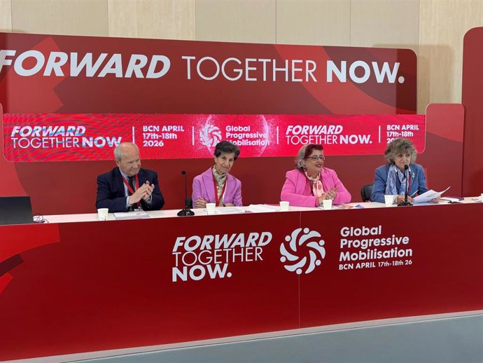 Montilla y Allende en la Global Progressive Movilisation de Barcelona este viernes