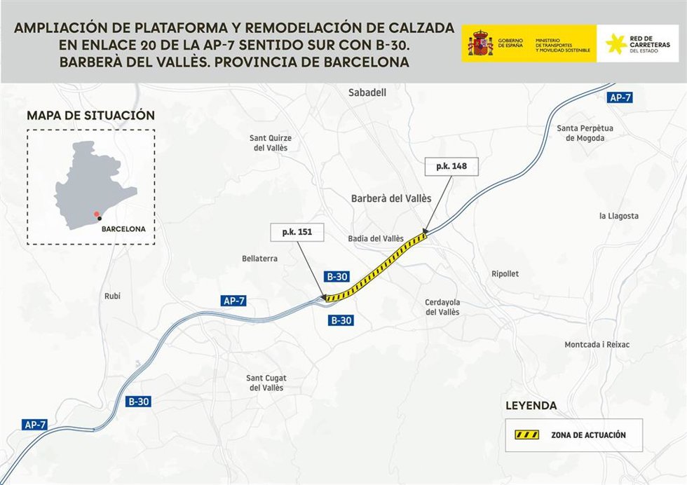 Imagen del proyecto de obras en Barberà del Vallès (Barcelona)