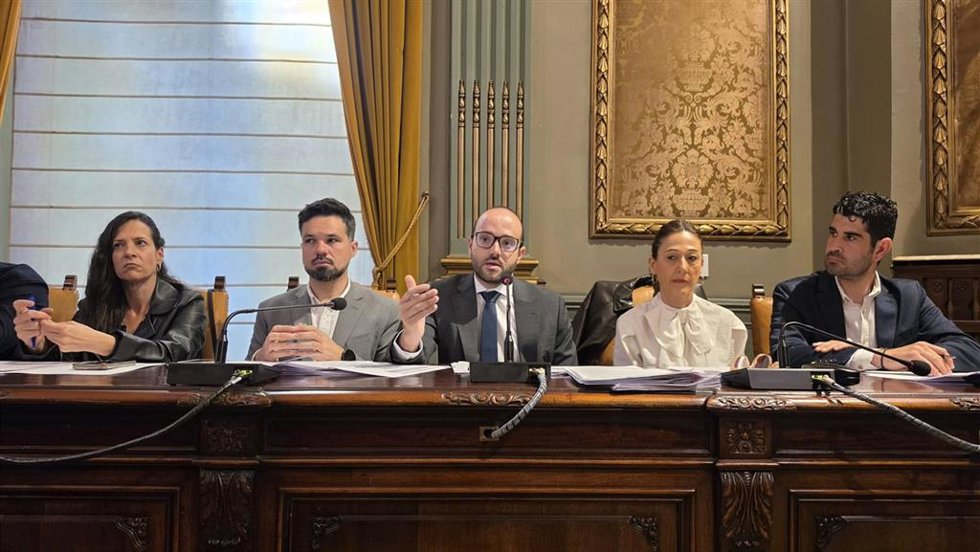 El vicepresidente provincial, Fran Valera, durante el pleno.