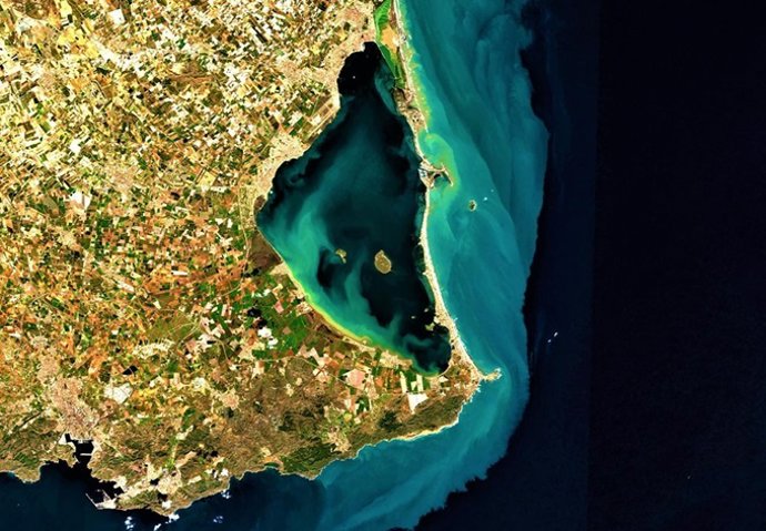 Imagen con alta resolución del satélite Sentinel-2 captada el día 21 de marzo de 2021