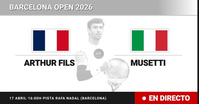 Arthur Fils - Lorenzo Musetti: resumen y estadísticas del partido de Cuartos de final de Barcelona Open