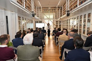 Concepción Pilar Barrio Del Olmo, presidenta del Consejo General del Notariado, durante la jornada 'La sociedad de responsabilidad limitada ante un peculiar intento de reforma'.