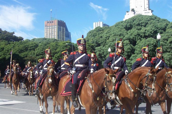 Regimiento de Granaderos a Caballo 'General San Martín'.