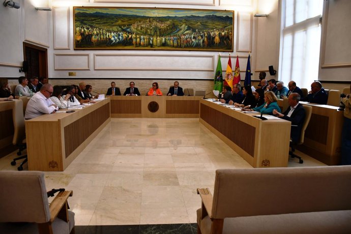 Celebración del Pleno de la Diputación de Toledo.