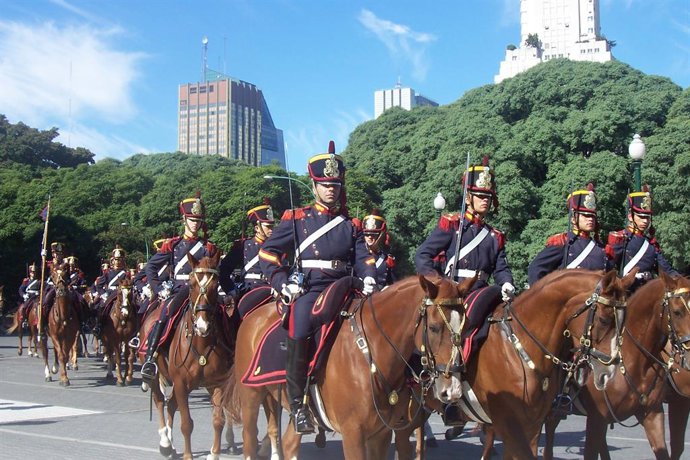 Regimiento de Granaderos a Caballo 'General San Martín'.
