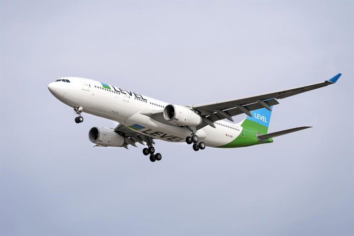 Archivo - Un avió de la companyia Level