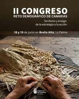 Cartel anunciador del 'II Congreso de reto demográfico'