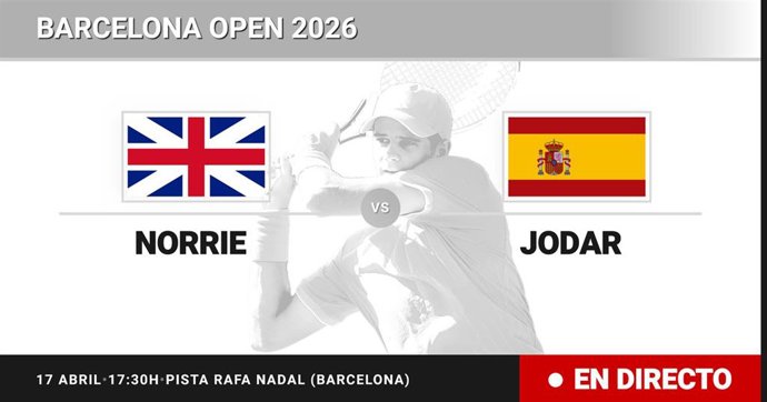 Cameron Norrie - Rafael Jodar: resumen y estadísticas del partido de Cuartos de final de Barcelona Open