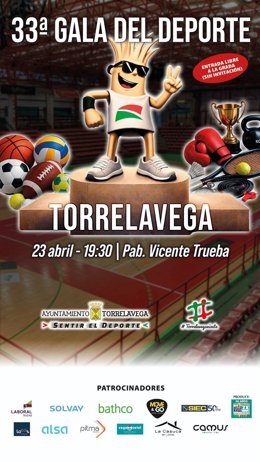 Cartel de la 33ª Gala del Deporte de Torrelavega