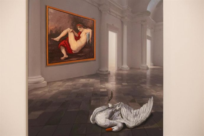 La exposición 'Cuerpos que huyen. Paisajes de Barbarie', de Isabel Oliver.