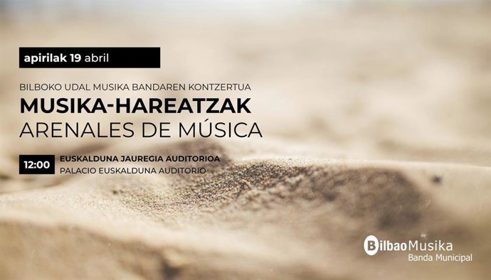 Bilboko Udal Musika Bandak 'Musika hareatzak' kontzertua eskainiko du igandean Euskaldunan