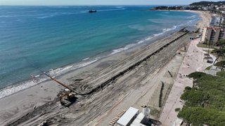 Operaciones de drada en la playa de la Pineda