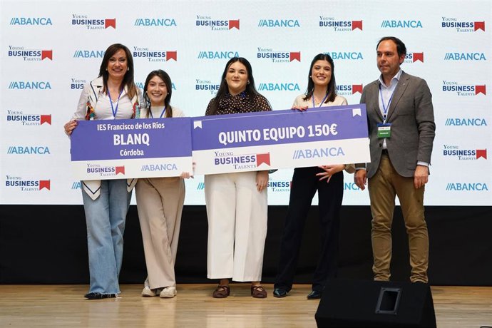 Las cordobesas Isabel Ruiz, Mar López y Fátima Jiménez, ganadoras de la decimoquinta final nacional de Young Business Talents.