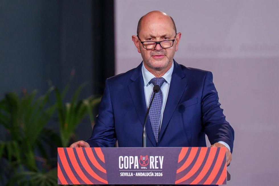 El presidente de la Real Federación Española de Fútbol (RFEF), Rafael Louzán.