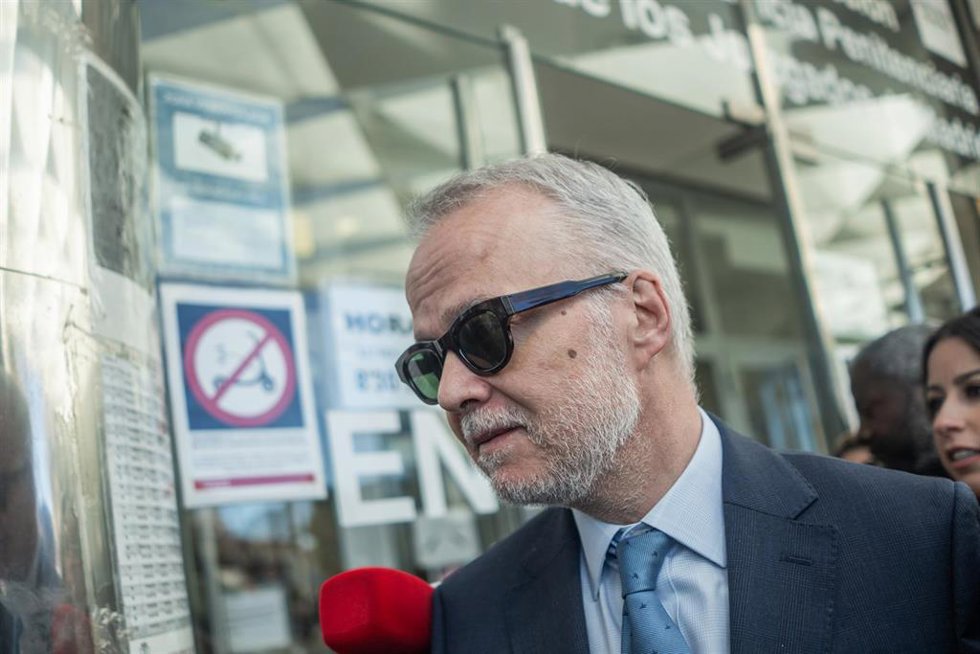 El abogado de Begoña Gómez, Antonio Camacho, a su llegada a los Juzgados de Plaza de Castilla, a 1 de abril de 2026, en Madrid (España).