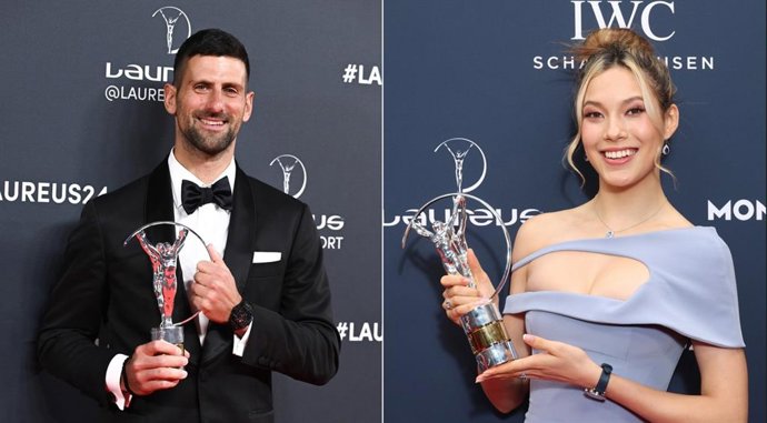 Novak Djokovic y Eileen Gu, copresentadores de la gala de los Premios Laureus del Deporte 2026