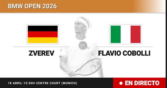 Alexander Zverev - Flavio Cobolli: resumen y estadísticas del partido de Semifinal de BMW Open