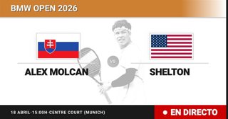 Alex Molcan - Ben Shelton: resumen y estadísticas del partido de Semifinal de BMW Open