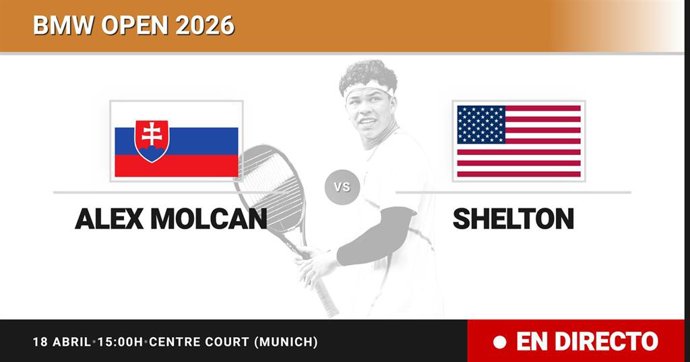 Alex Molcan - Ben Shelton: resumen y estadísticas del partido de Semifinal de BMW Open