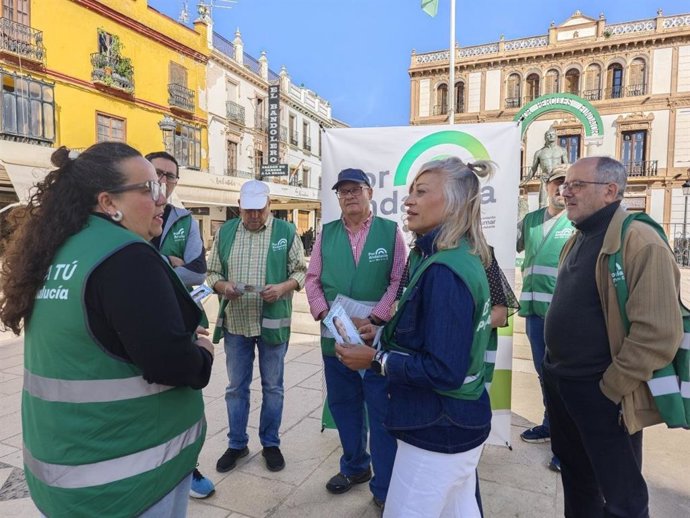 Miembros de Por Andalucía en Ronda.