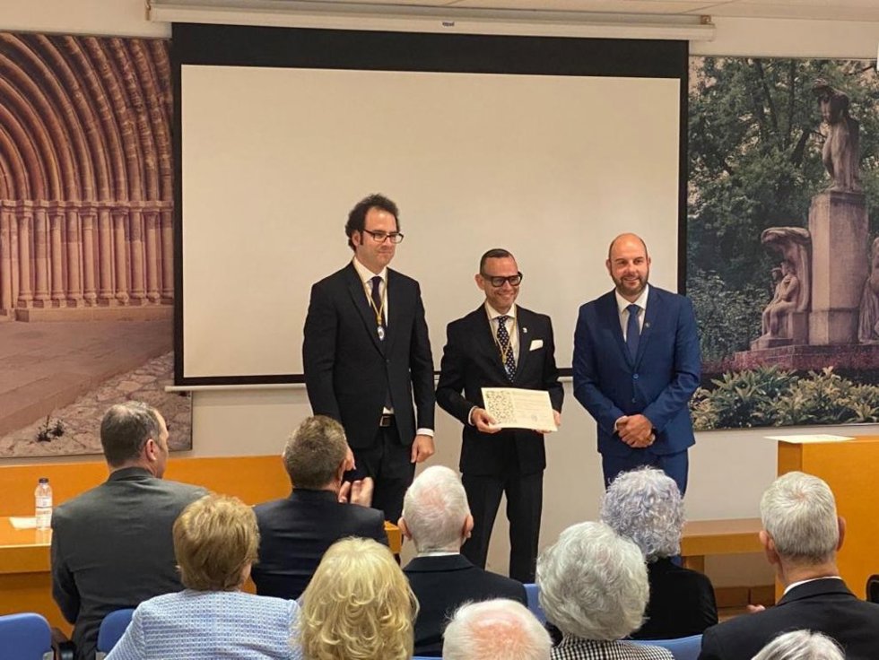 El director general de Cultura ha participado en el acto de conmemoración del 50 aniversario del Instituto de Estudios Sijenenses.