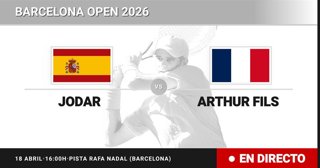 Rafael Jodar - Arthur Fils: resumen y estadísticas del partido de Semifinal de Barcelona Open