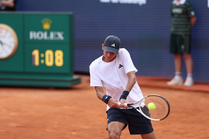 El tenista español Rafa Jódar en el partido de semifinales del Barcelona Open Banc Sabadell 2026 contra el francés Arthur Fils