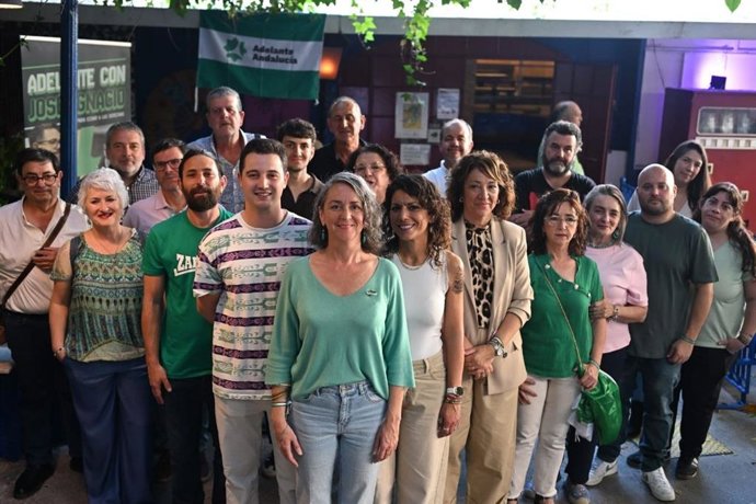 Imagen de los candidatos de Adelante Andalucía por la provincia de Sevilla de cara a las próximas elecciones autonómicas del 17M.