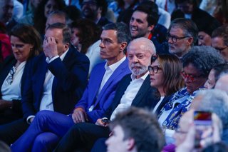 Lula da Silva con Sánchez en la segunda jornada de la Global Progressive Mobilisation (GPM)