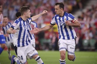 Atlético de Madrid - Real Sociedad, final de Copa del Rey Sevilla